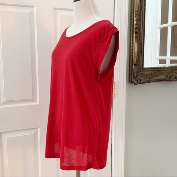 J.Crew Red Short Sleeve Top Size M - Picture 4 of 8